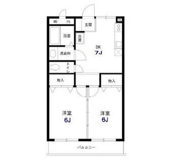 東京都荒川区荒川７丁目 賃貸マンション 2DK