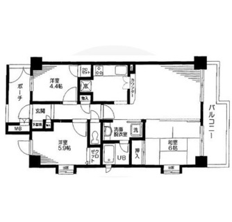 東京都荒川区東日暮里３丁目 賃貸マンション 3LDK