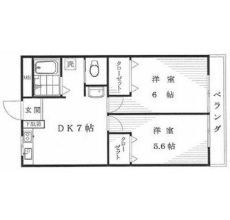 東京都荒川区荒川８丁目 賃貸マンション 2DK