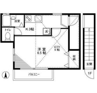 東京都荒川区東尾久６丁目 賃貸アパート 1K