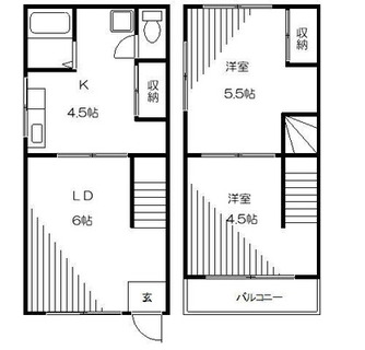 東京都荒川区東日暮里６丁目 賃貸アパート 2LDK