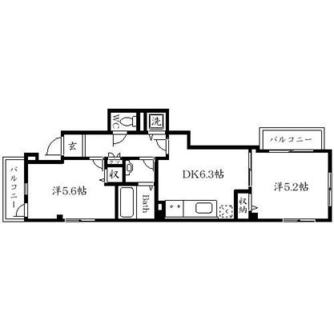 東京都荒川区町屋４丁目 賃貸マンション 2DK