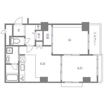 東京都荒川区荒川１丁目 賃貸マンション 2DK