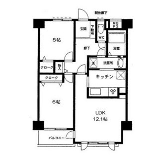 東京都荒川区町屋６丁目 賃貸マンション 2LDK