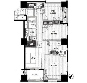 東京都荒川区日暮里５丁目 賃貸マンション 3LDK